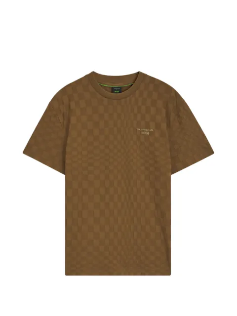 BOSS x Porsche cotton T-shirt with Pasha pattern