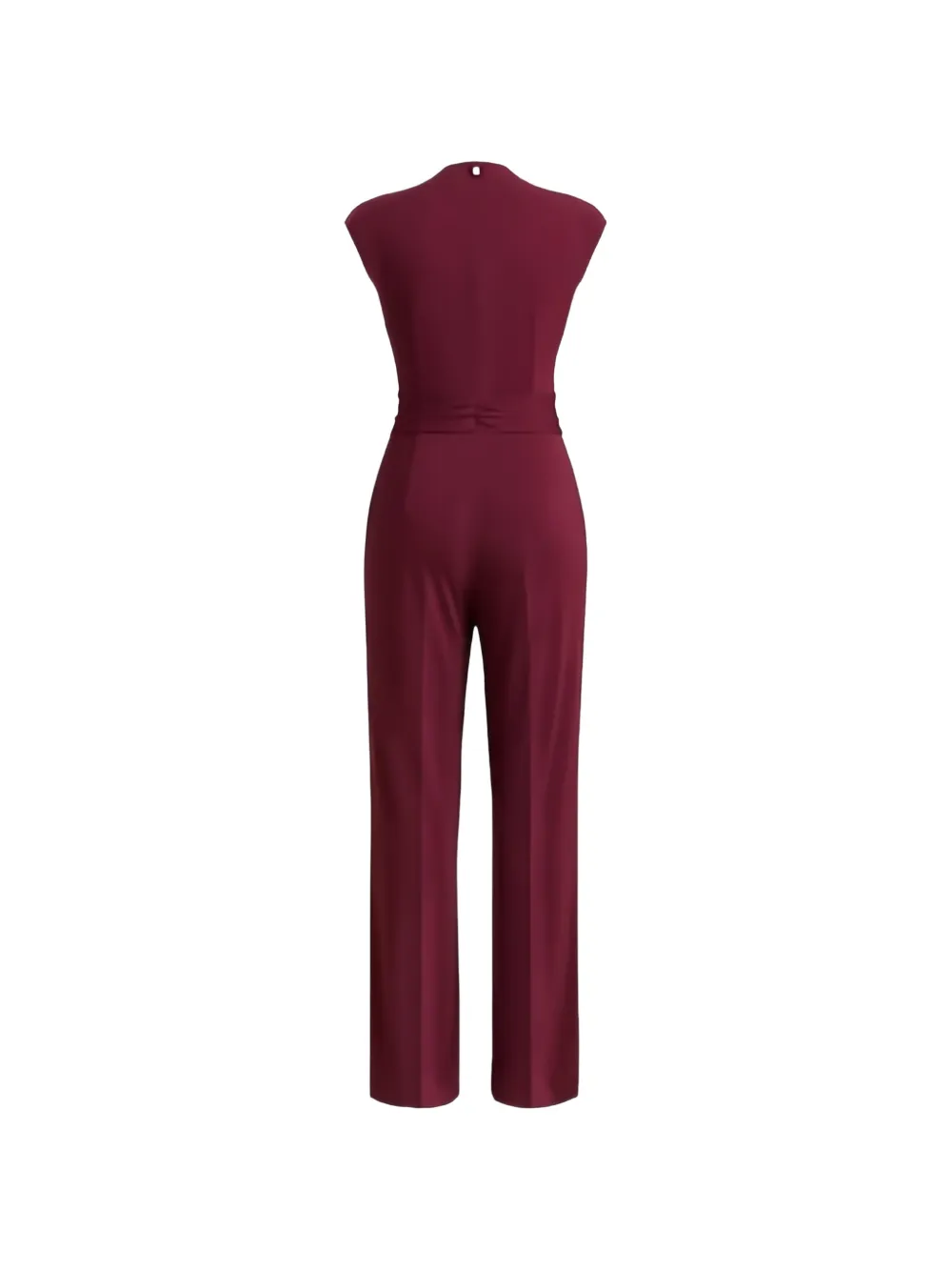 HUGO Crêpe jumpsuit met ceintuur Rood