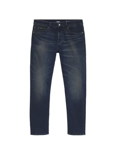 BOSS Calça jeans slim em algodão stretch azul escuro misto