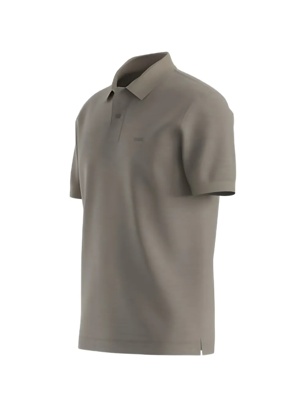 BOSS Pallas katoenen piqué poloshirt met geborduurd logo Beige