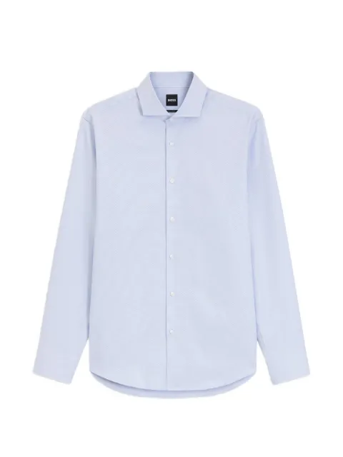 BOSS regular-fit dress shirt in structured cotton