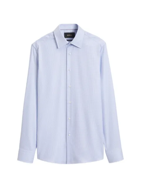 BOSS Camisa slim em algodão resistente a amassados
