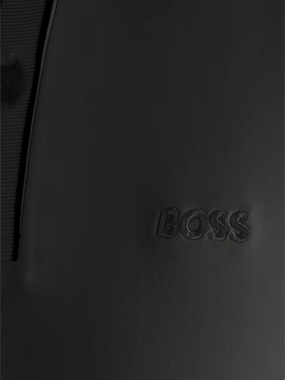BOSS Poloshirt met geborduurd logo Zwart