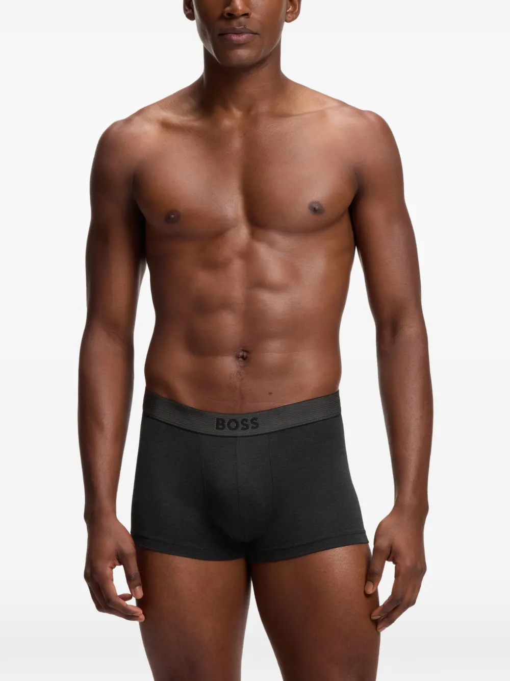 BOSS Drie paar stretch boxershorts Zwart