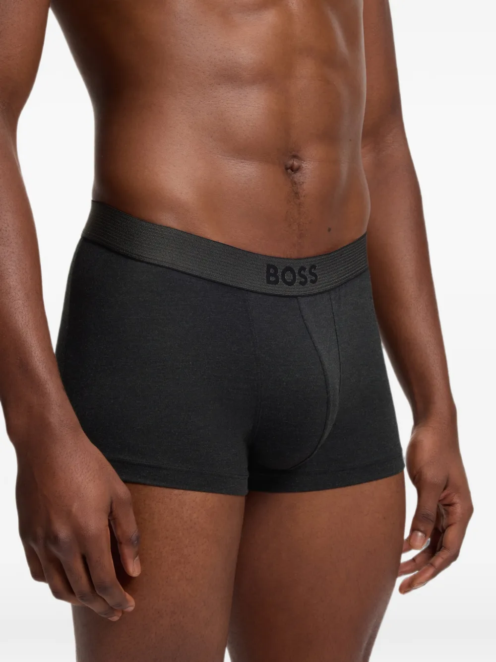 BOSS Drie paar stretch boxershorts Zwart