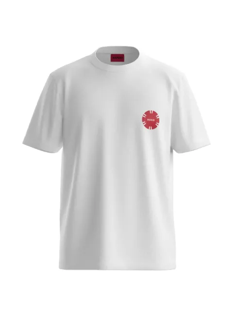 HUGO cotton-jersey T-shirt with poker-chip print