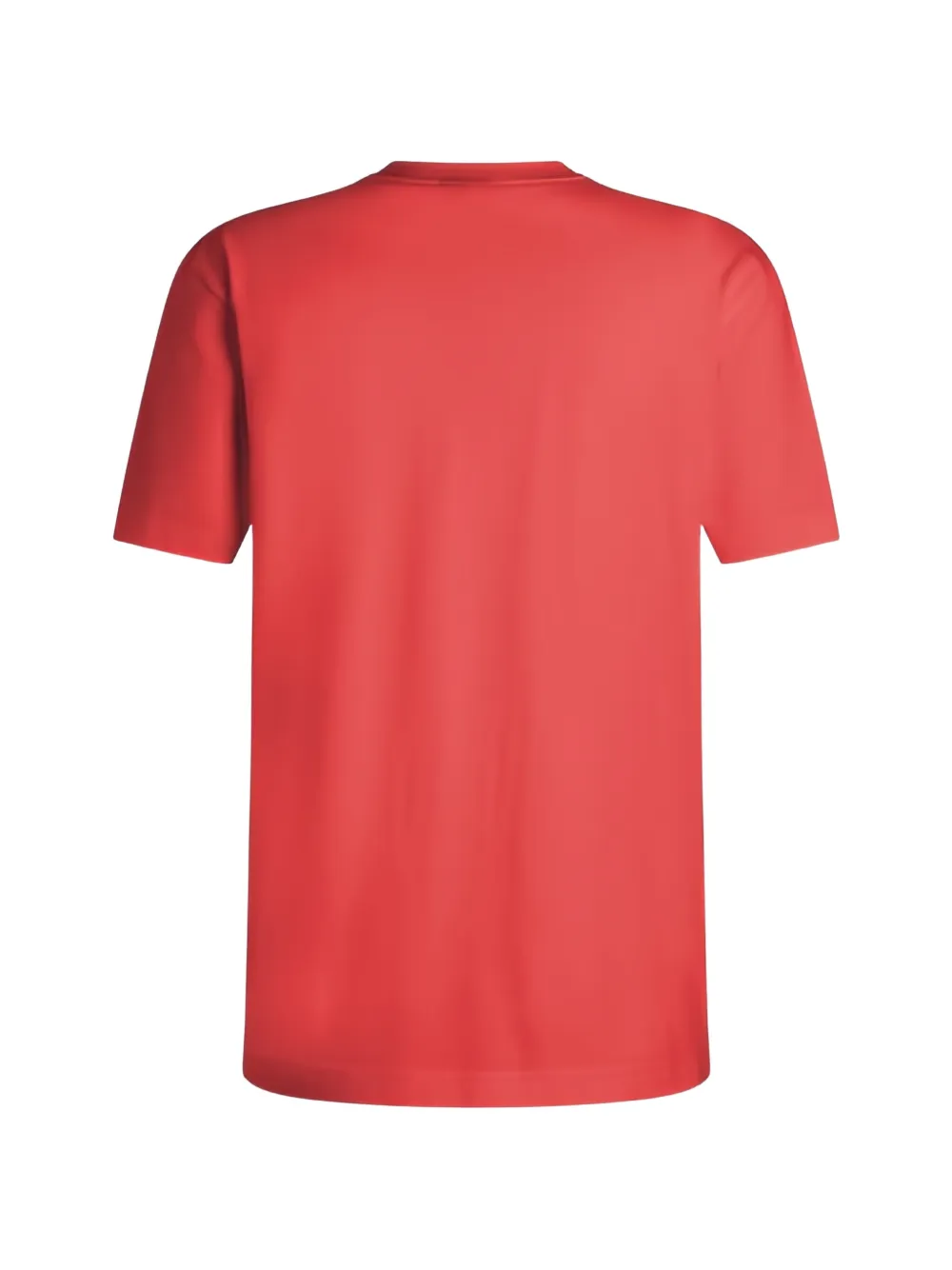 BOSS T-shirt van stretch-katoen met tonaal logo Rood