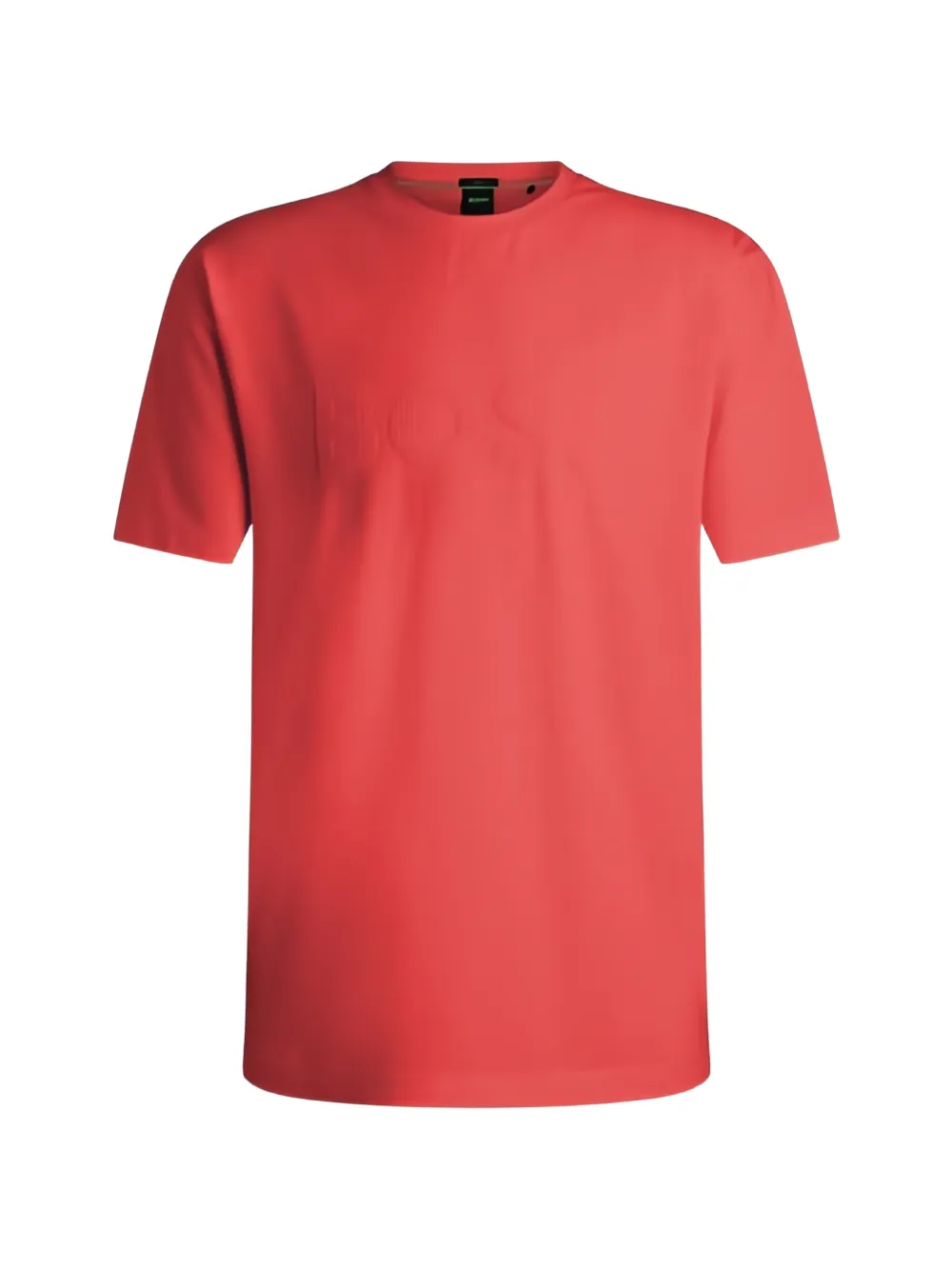 BOSS T-shirt in cotone elasticizzato con logo tono su tono - Rosso