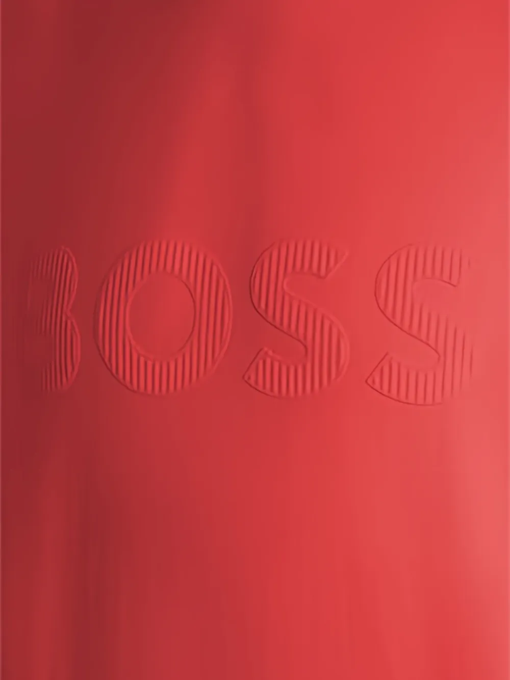 BOSS T-shirt van stretch-katoen met tonaal logo Rood