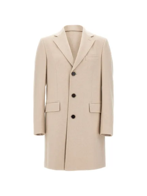 BOSS Casaco de cashmere italiano com abotoamento simples