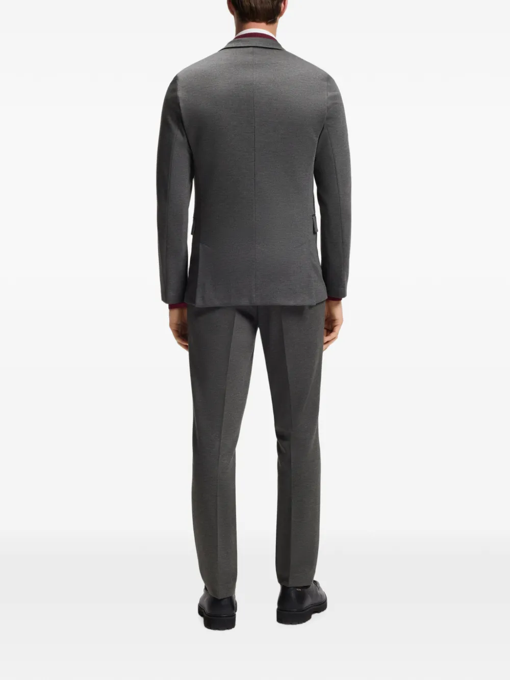 HUGO Extra slim-fit jack van gemêleerd stretch twill Grijs