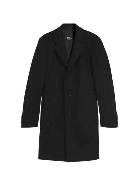 BOSS slim-fit formal coat in wool with cashmere