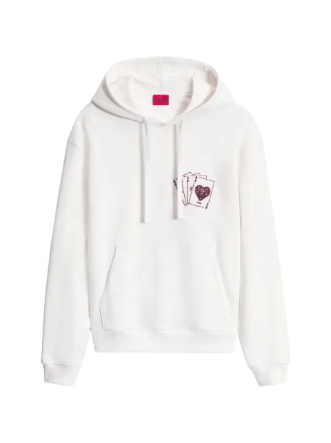 HUGO Hoodie mit grafischem Print