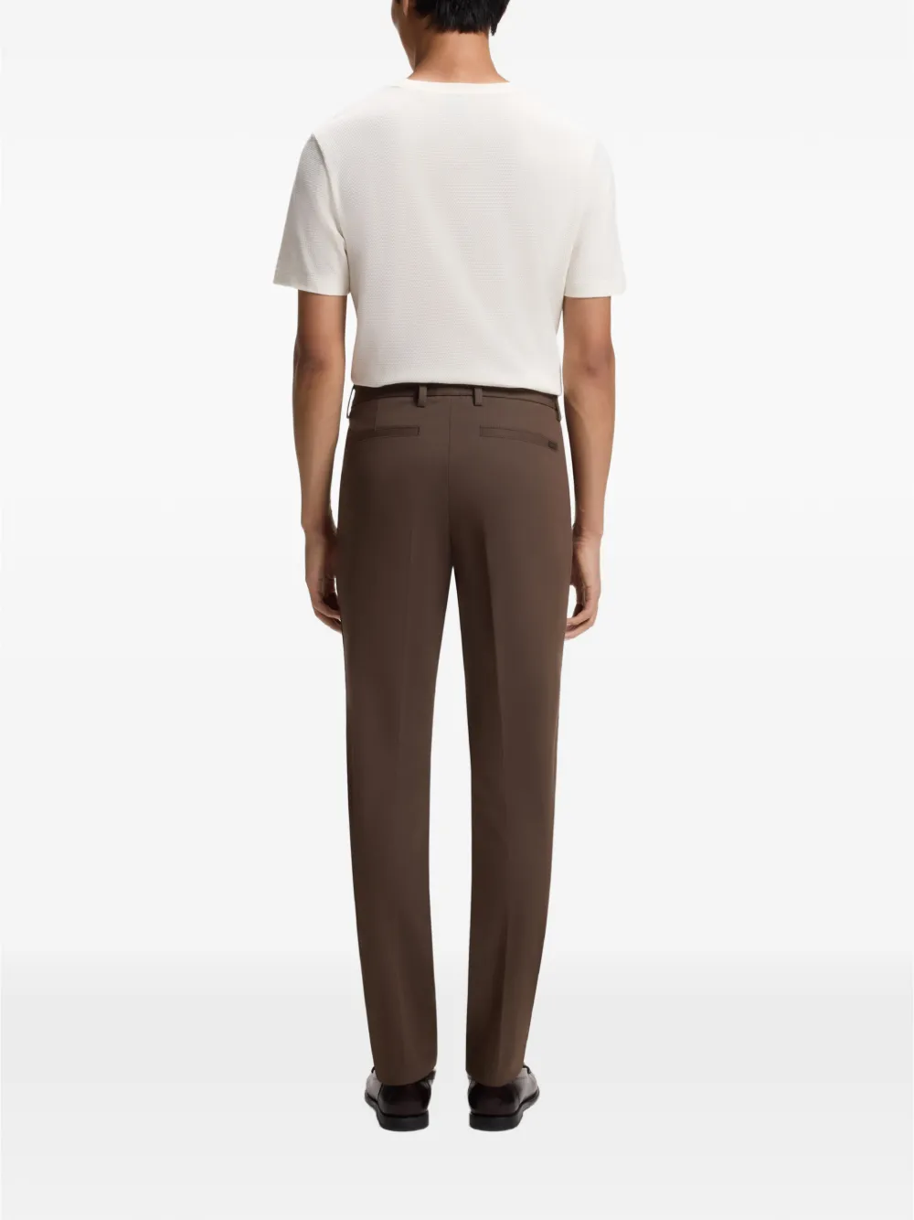 BOSS Slim-fit stretch broek Bruin
