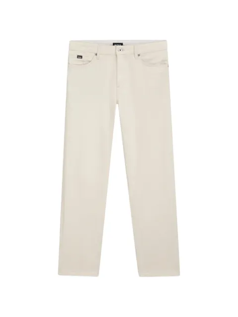 BOSS Calça reta em jeans Italian cru