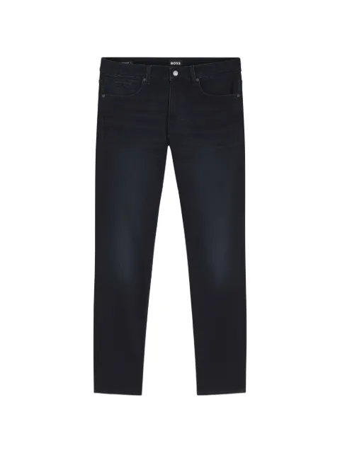 BOSS Delaware slim-fit jeans in knitted indigo stretch denim