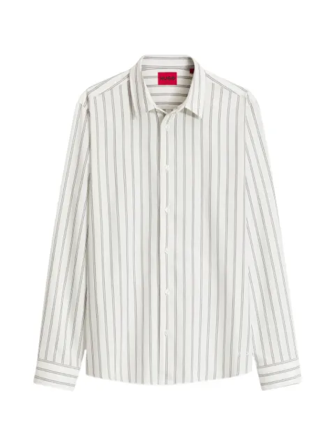 HUGO Camisa de algodão escovado flanelado