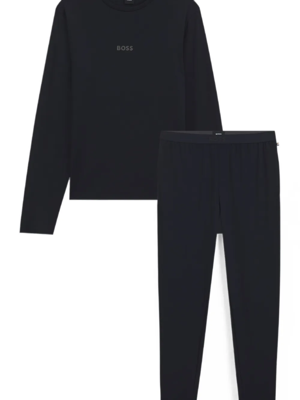 BOSS Pyjama met logoprint Blauw