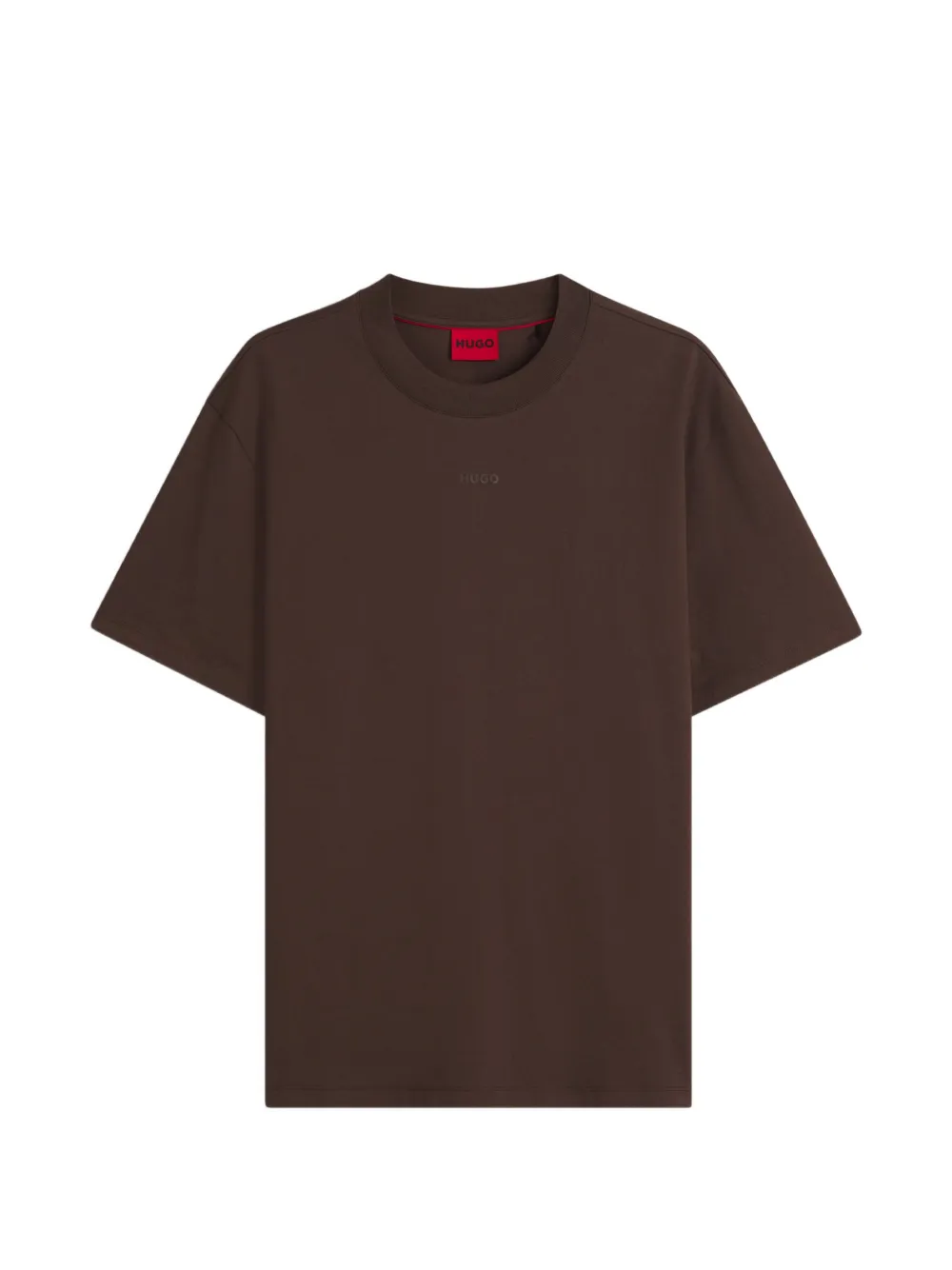 HUGO cotton-jersey T-shirt - Marrone