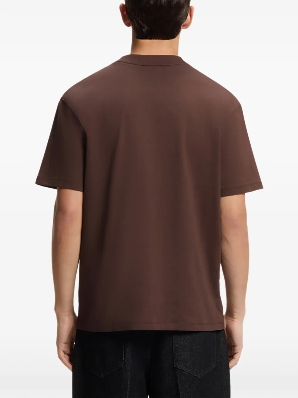 HUGO cotton-jersey T-shirt Bruin