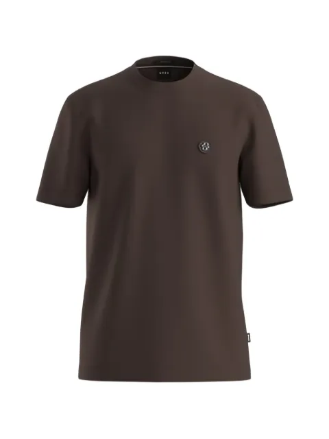 BOSS cotton T-shirt with Double-B monogram badge