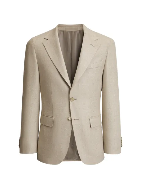 BOSS regular-fit blazer in virgin wool with silk