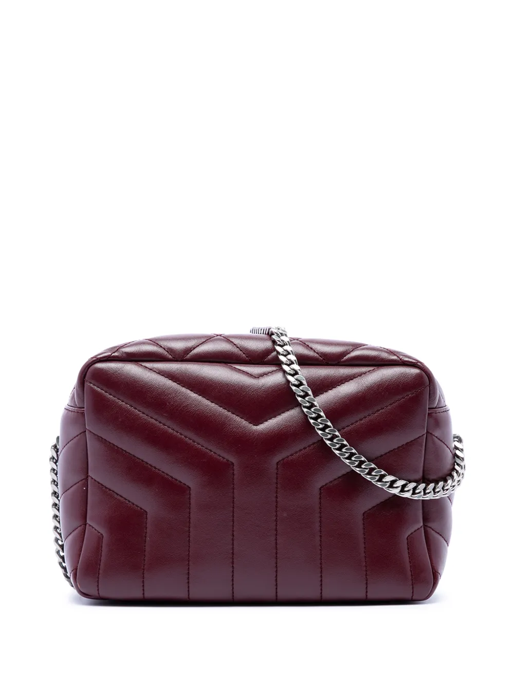 Saint Laurent Pre-Owned 2019 Small Matelasse Calfskin LouLou Bowling Bag crossbody bag - Rosso