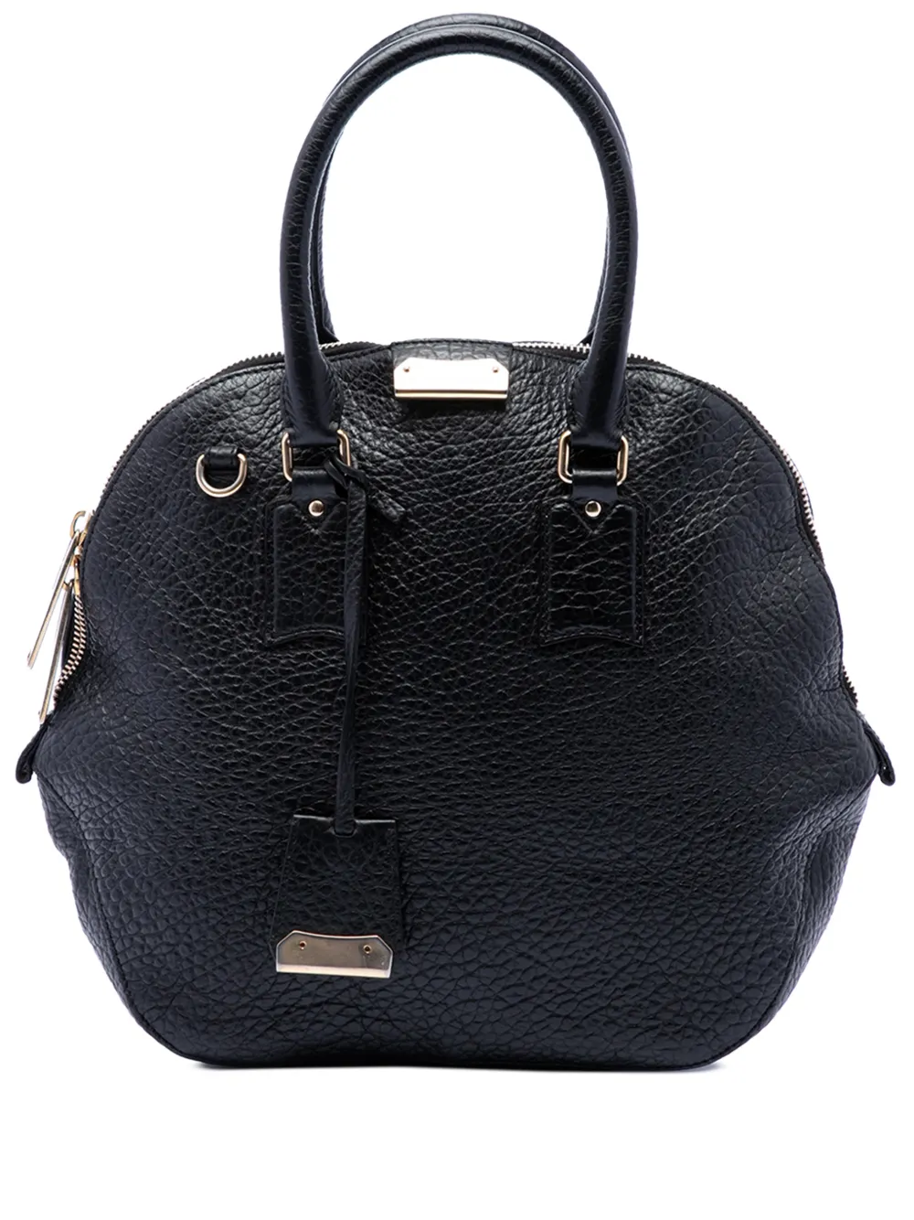 Burberry Pre-Owned 2000-2017 Large Grained Calfskin Heritage Orchard Bowling Bag satchel - Nero