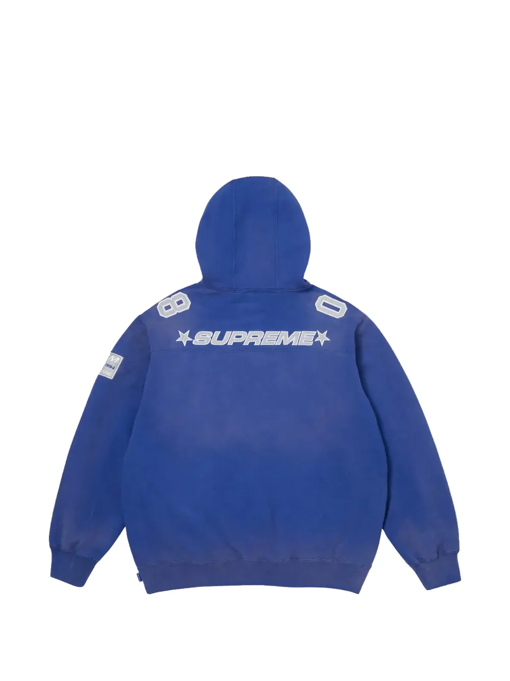 Supreme Hoodie met logopatch Blauw