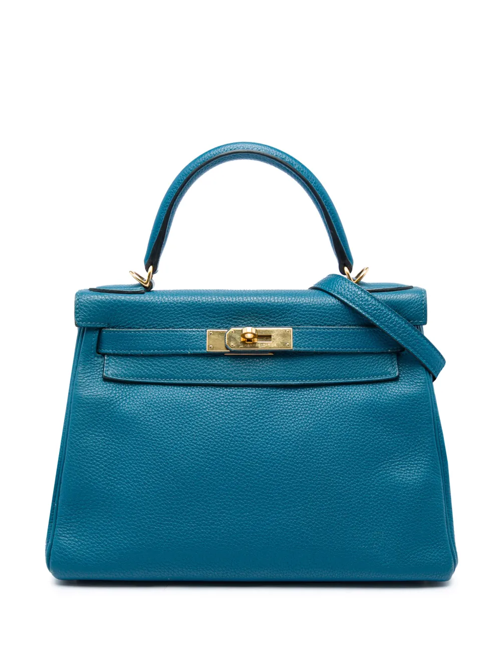 Hermès Pre-Owned Borsa a tracolla Kelly II Retourne 28 in pelle Togo 2013 - Blu