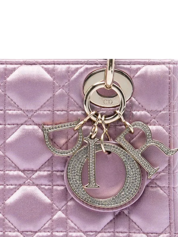 Christian Dior Pre-Owned 2019 スモール サテン カナージュ 