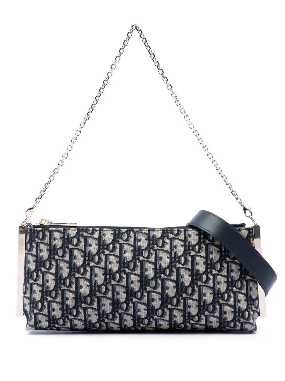 Christian Dior Pre-Owned 2023 Oblique Canvas Dior Club Bag satchel - Blu