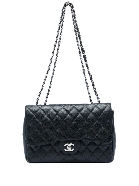 CHANEL Pre-Owned 2006-2008 Jumbo Classic Caviar Single Flap shoulder bag
