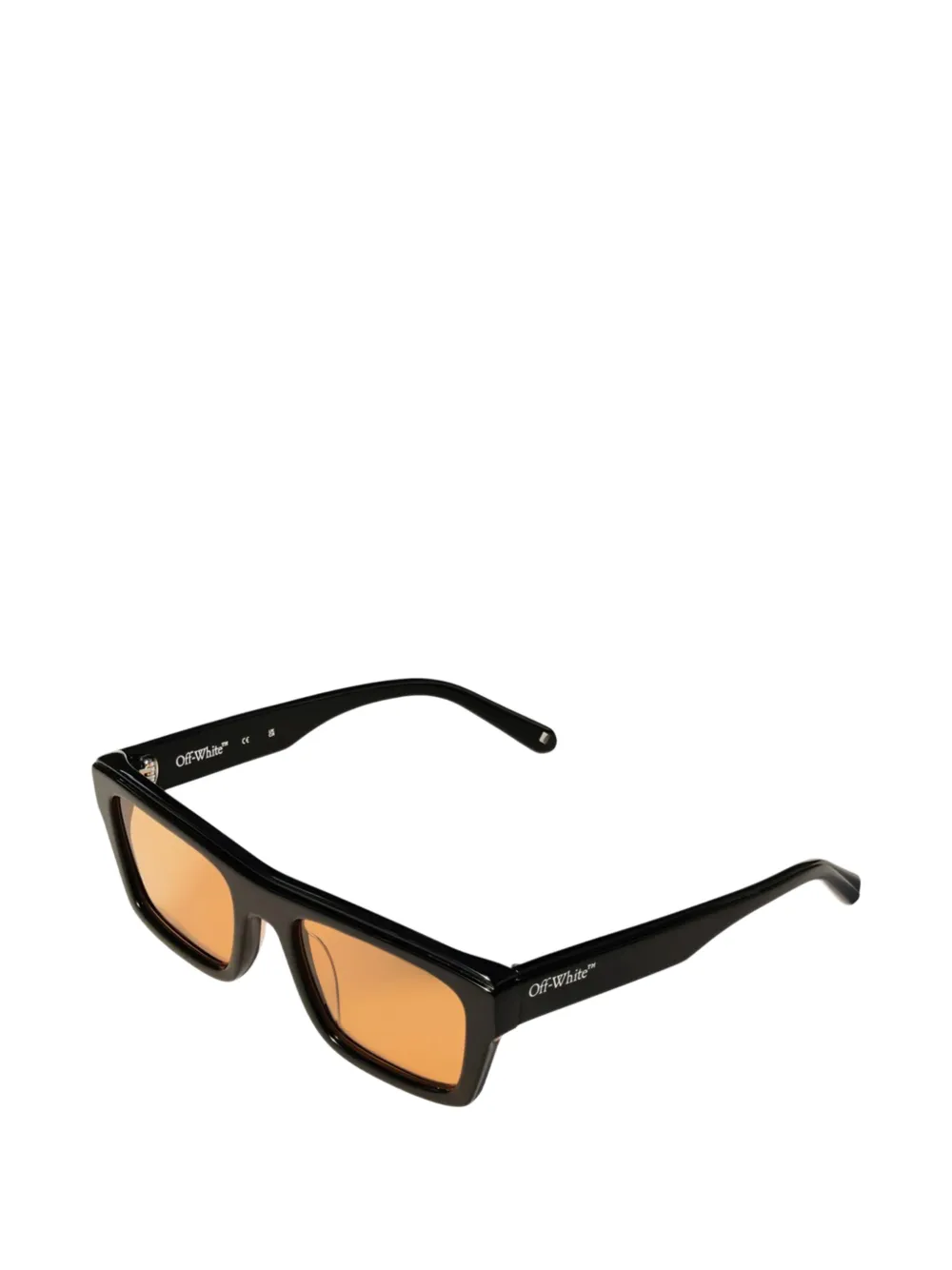 Off-White Eyewear Flint zonnebril met rechthoekig montuur Zwart
