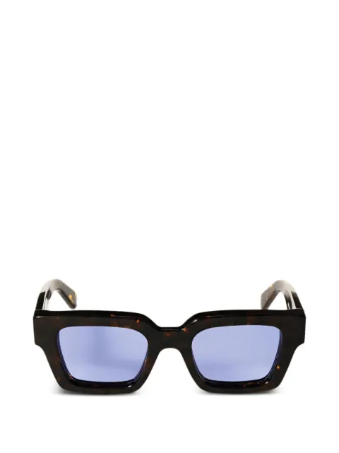 Off-White tortoiseshell-effect square-frame sunglasses