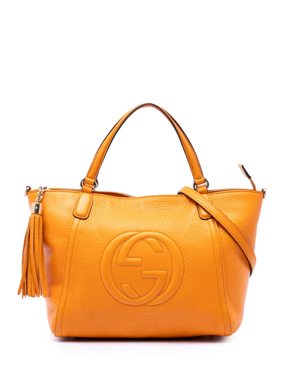 Gucci Pre-Owned 2016-2026 Small Calfskin Soho Cellarius satchel - Gelb