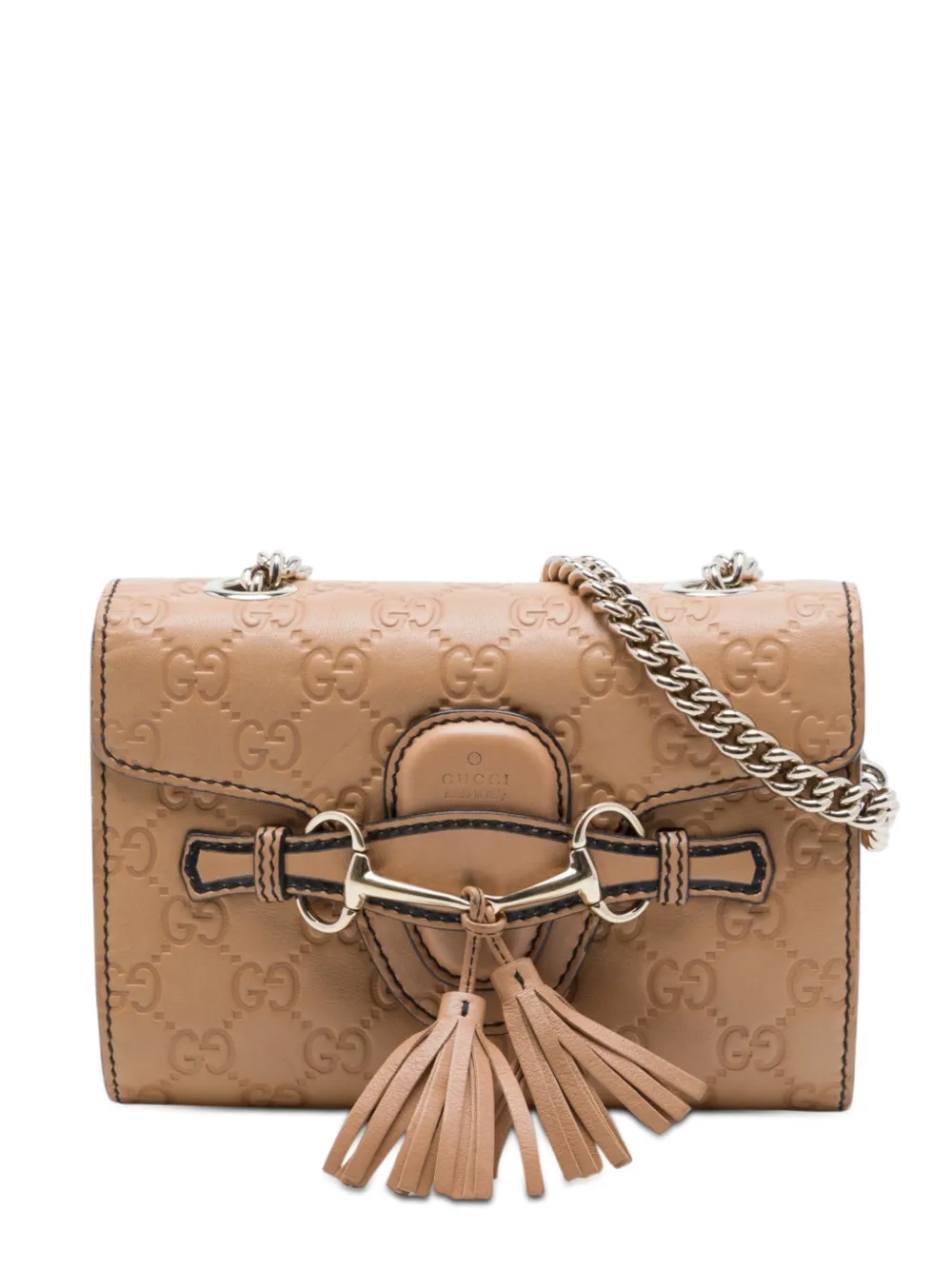 Gucci Pre-Owned 2016-2026 Mini Guccissima Emily crossbody bag - Toni neutri