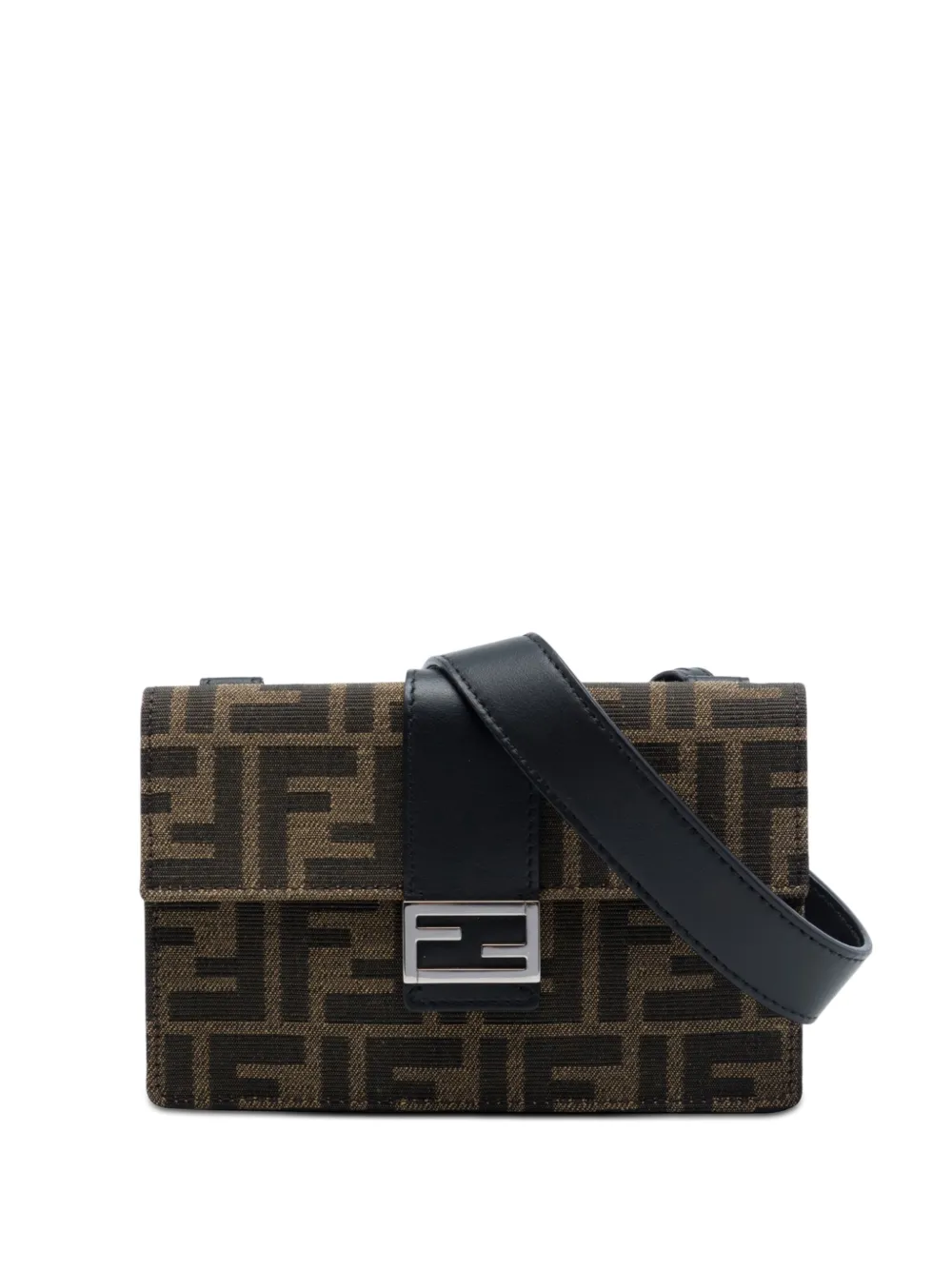 Fendi Pre-Owned 2010-2026 Zucca Canvas Convertible Baguette Pouch crossbody bag - Braun