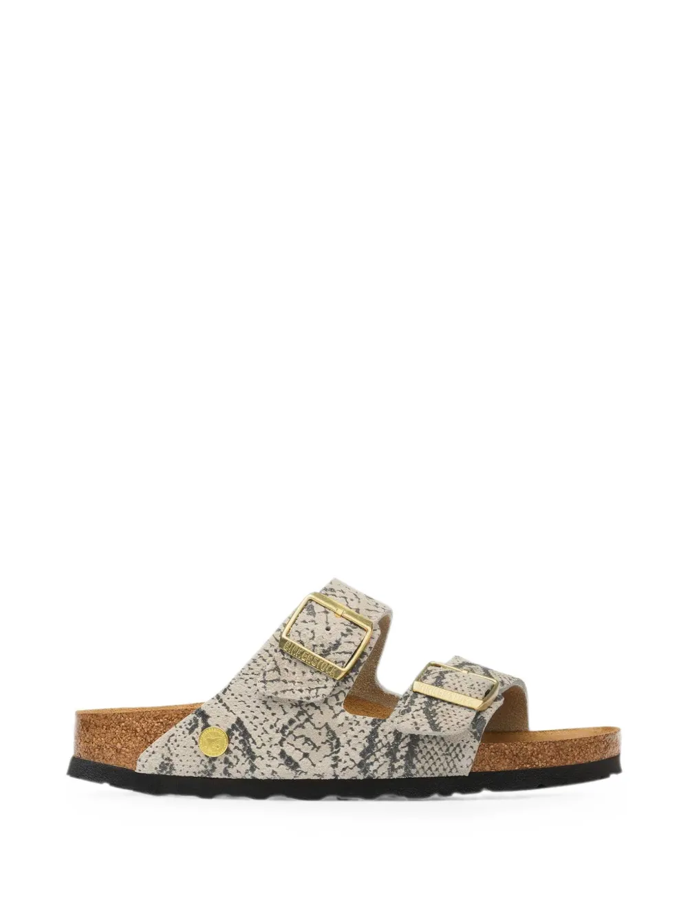 Birkenstock Arizona snake-effect sandals - Neutrals