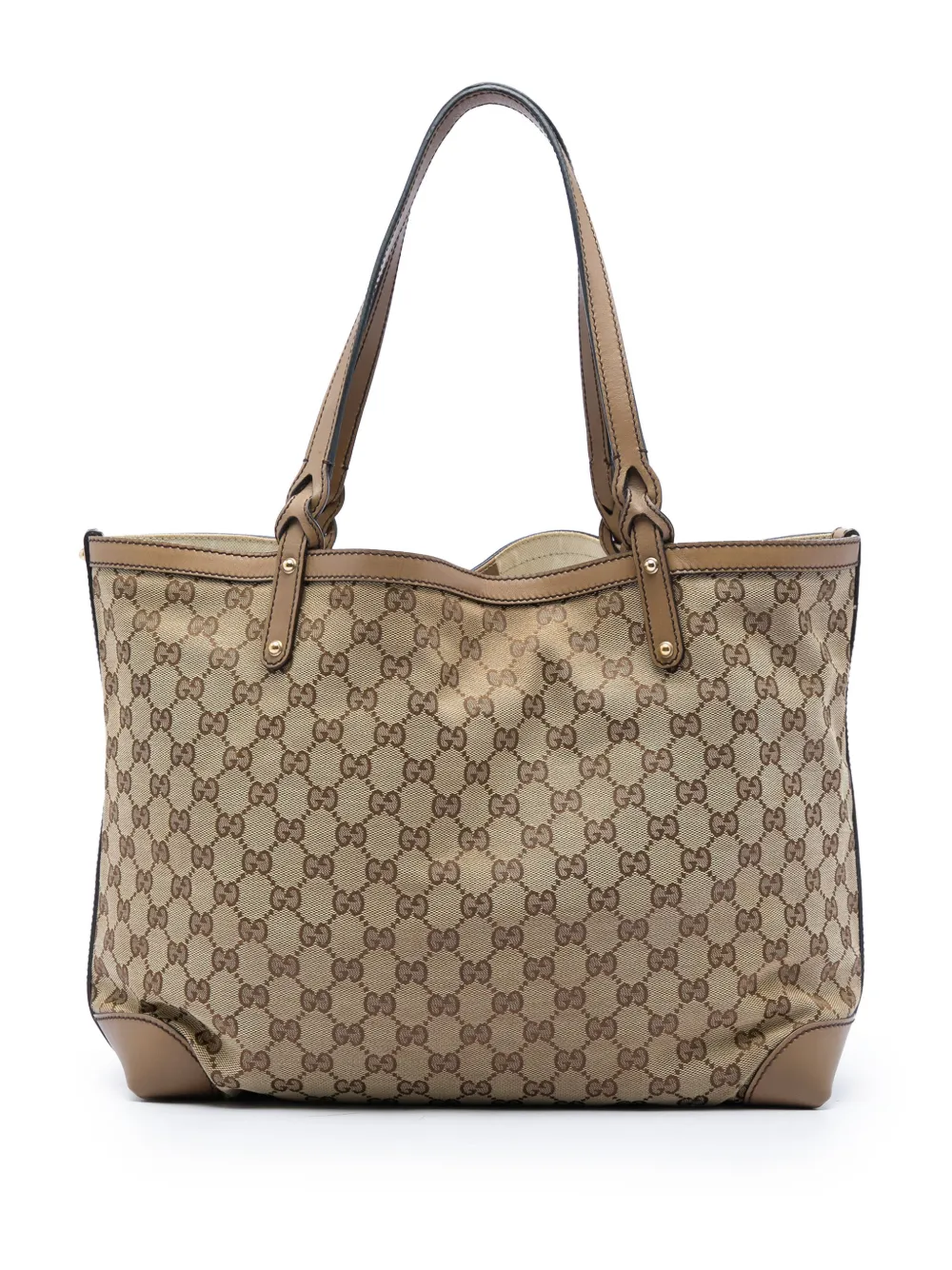 Gucci Pre-Owned 2016-2026 Medium GG Canvas Craft tote bag - Nude