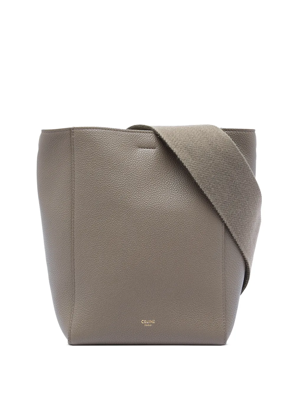Celine Pre-Owned 2019 Small Soft Grained Calfskin Seau Sangle bucket bag - Brown