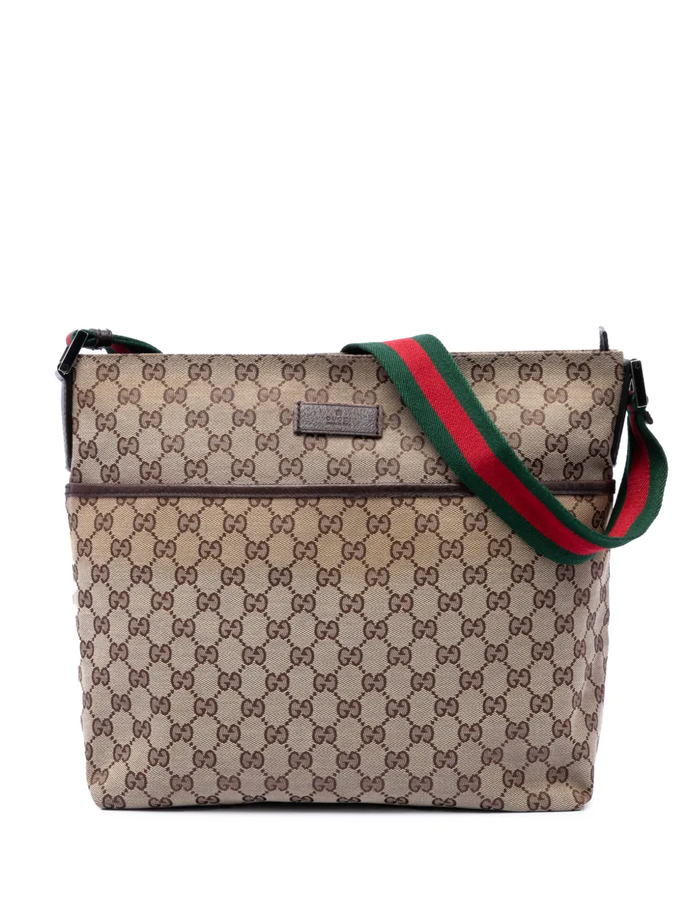 Gucci Pre-Owned 2016-2026 GG Canvas Web crossbody bag - Toni neutri