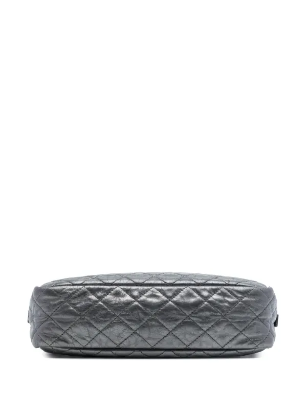 CHANEL Pre-Owned 2008-2009 ミディアム メタリック マトラッセ カーフ 