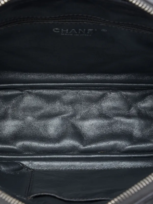 CHANEL Pre-Owned 2008-2009 ミディアム メタリック マトラッセ カーフ 
