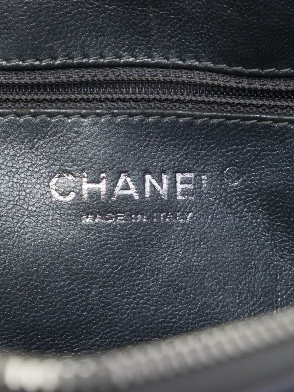 CHANEL Pre-Owned 2008-2009 ミディアム メタリック マトラッセ カーフ 