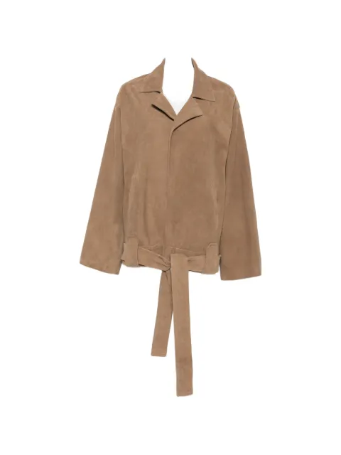KHAITE belted notch-lapels jacket