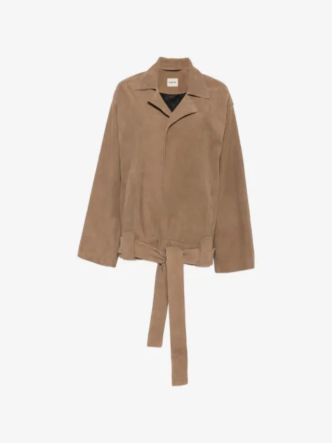 KHAITE belted notch-lapels jacket