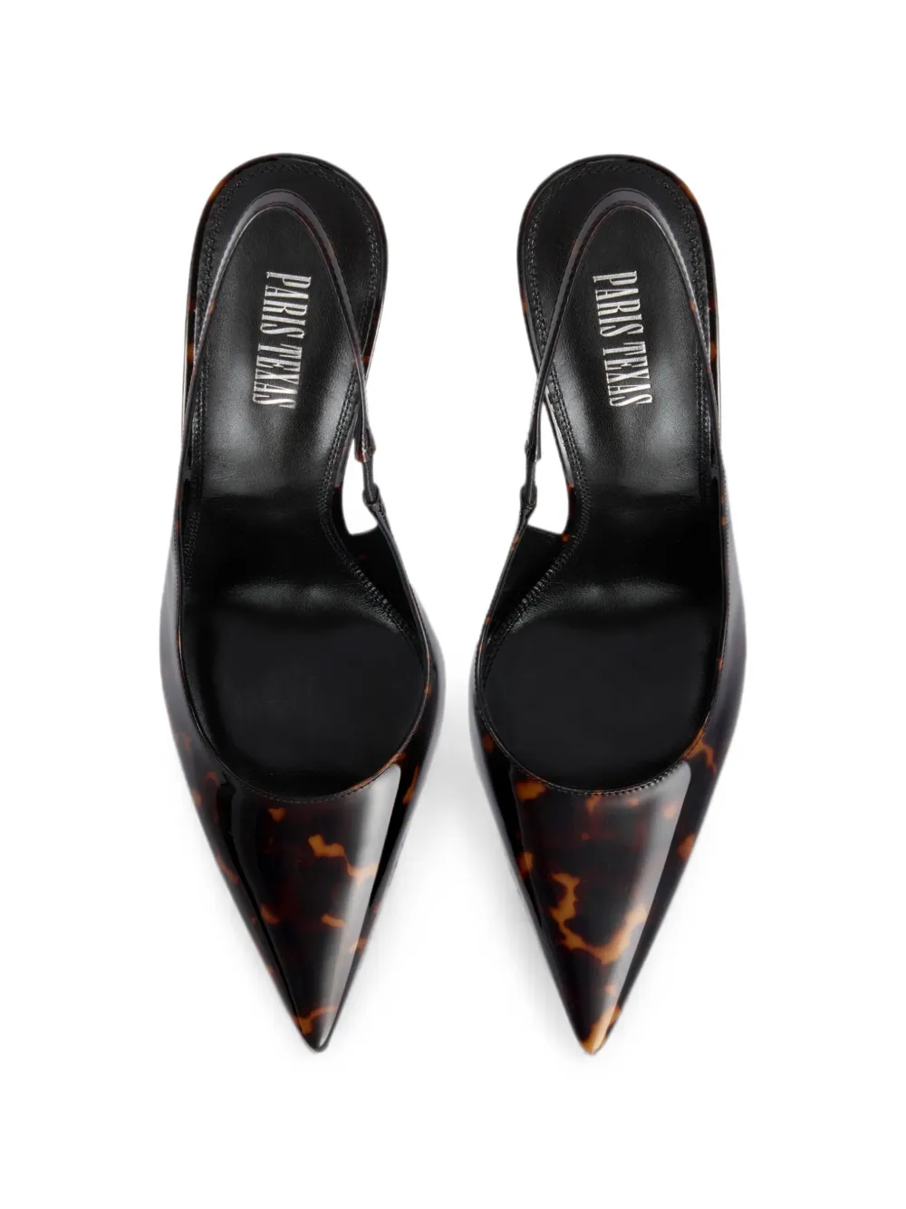 Paris Texas Lidia tortoiseshell-effect slingback pumps Bruin