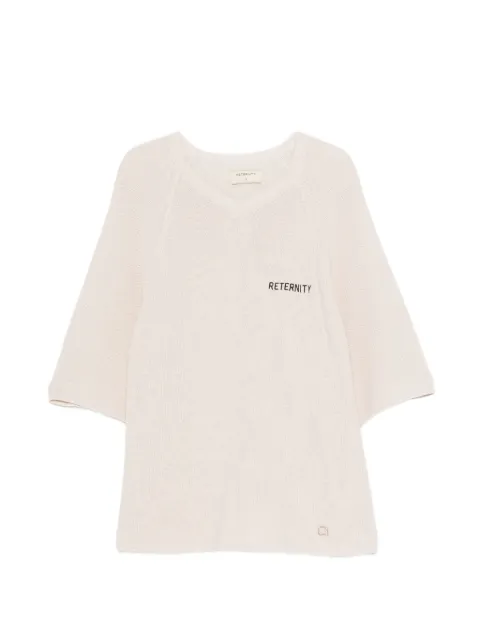 RETERNITY logo-print raglan-sleeve sweater