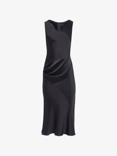 Nina Ricci asymmetrical draped midi dress